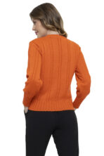 Blusa Tricot Trama Manga Longa [F081] - Image 7