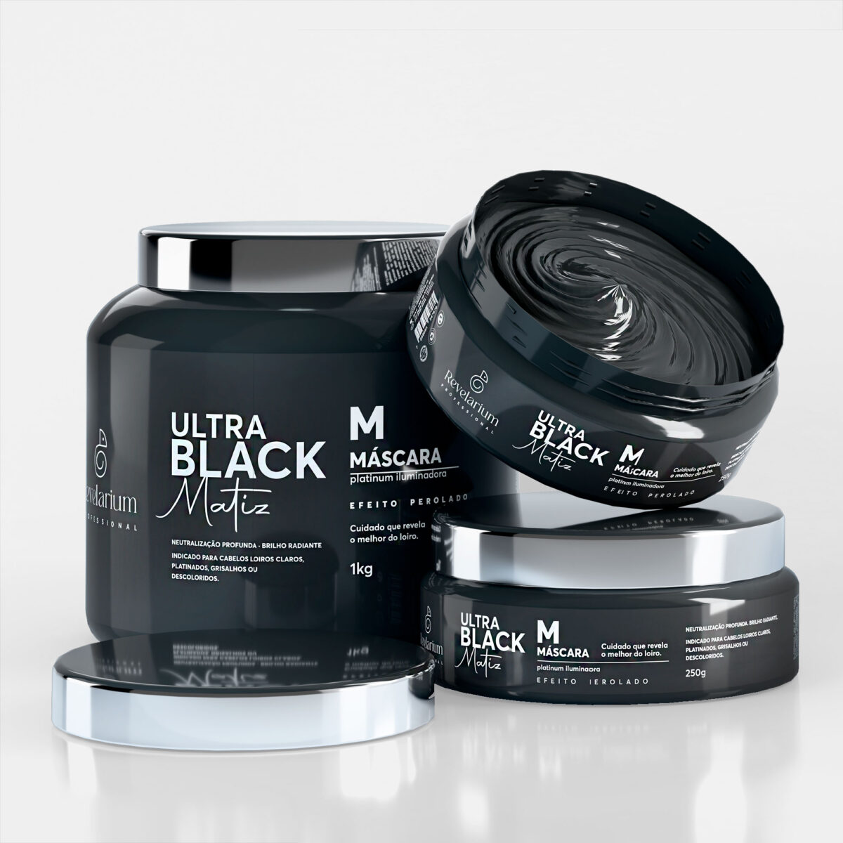 Máscara Matizadora Ultra Black Revelarium Profissional 250g - Image 4