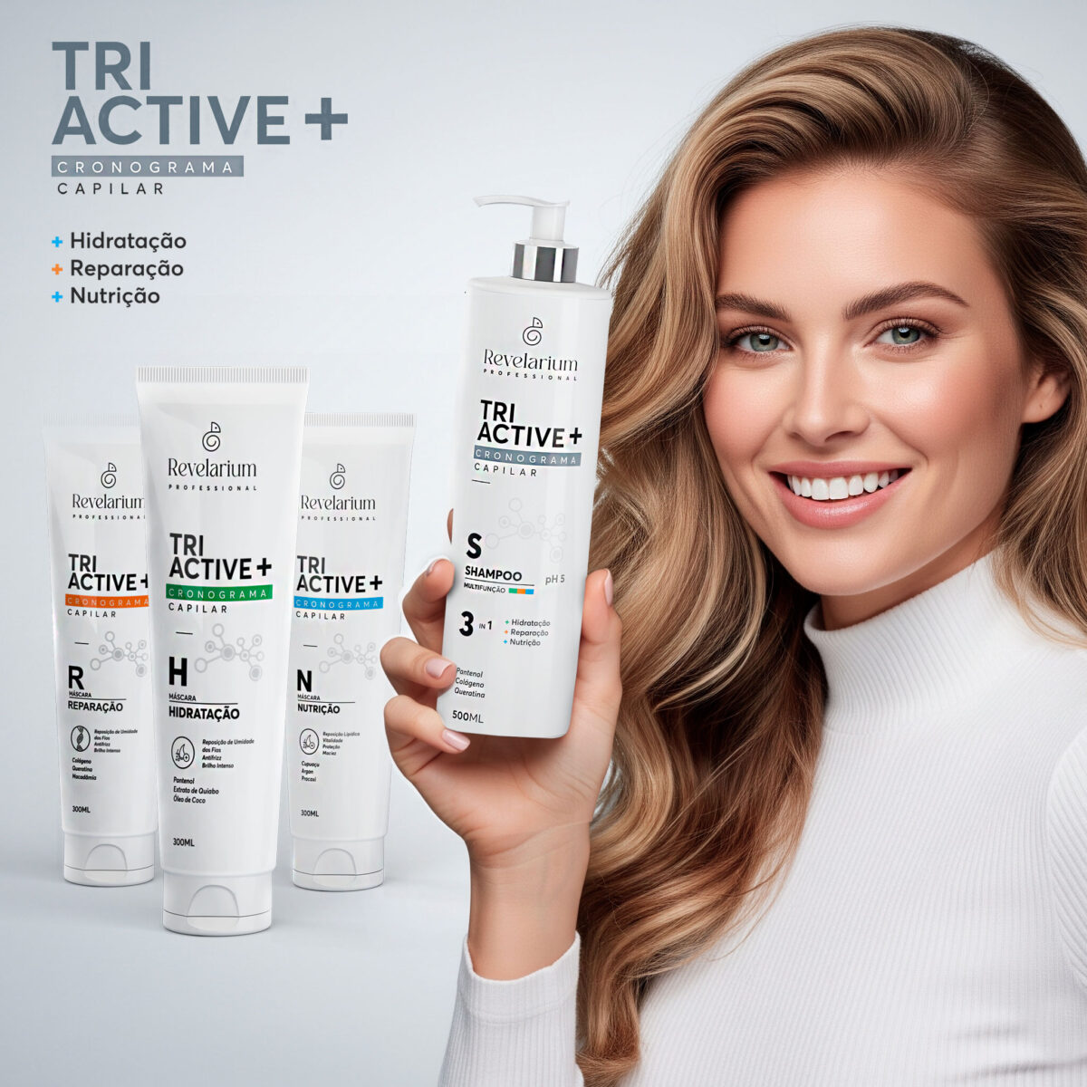 Cronograma capilar Máscara Tri Active Nutrição 300G - Revelarium - Image 4