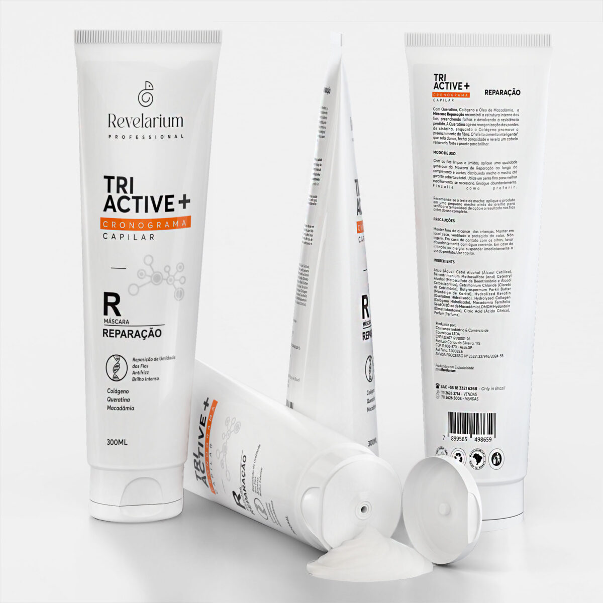 Cronograma capilar Máscara Tri Active Reparação 300G - Revelarium - Image 2