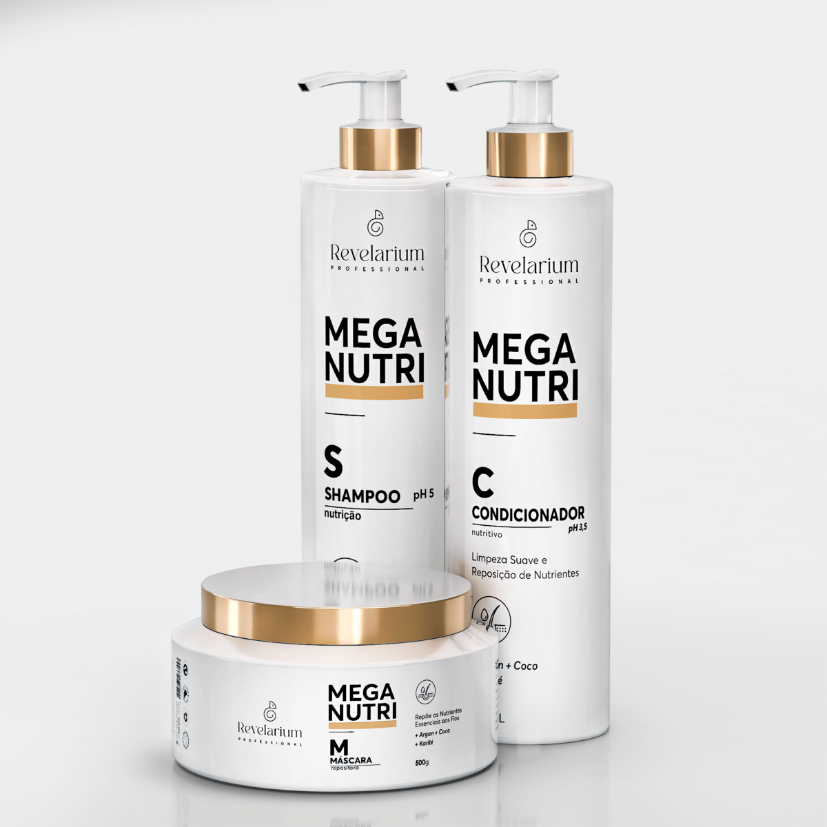 Kit Mega Nutri Shampoo Mascara Condicionador 500ml - Revelarium - Image 2